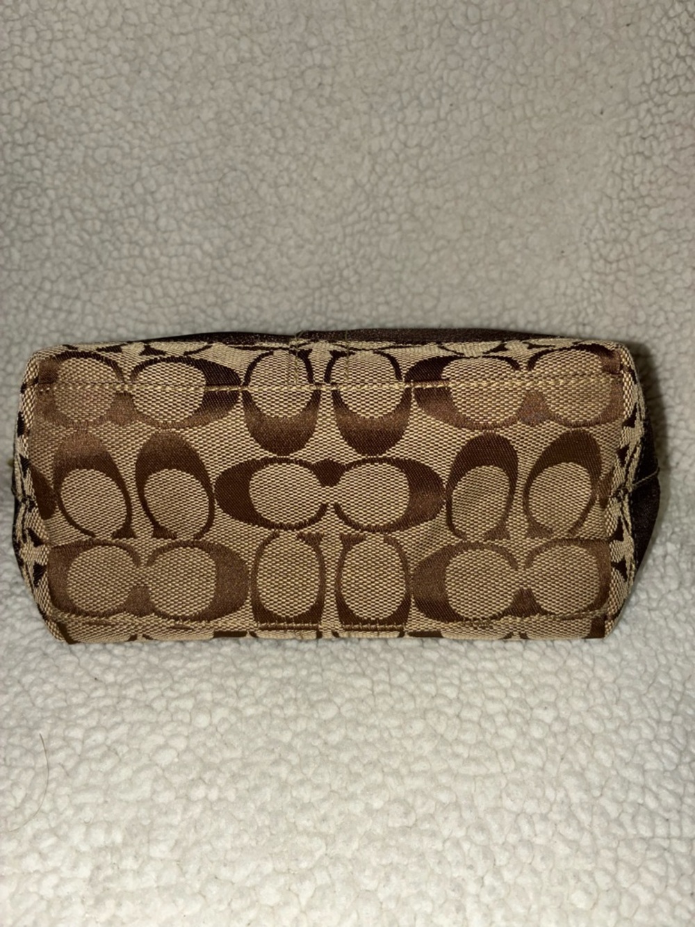 Vintage Coach LO668-40024 Brown Jacquard Signature Monogram Mini Shoulder Bag - Picture 7 of 12